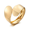 Gold Wide Chunky Cuff Bracelet Fashion Open Bangle Cuff Bracelets