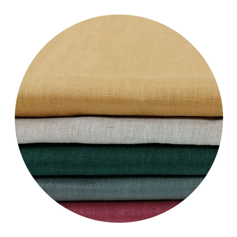 Oeko Tex Wholesale 100% Linen Fabric Washed Soft French Pure Material for Garment