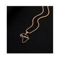 Personalized Name Necklace Stainless Steel Jewelry PVD 18K Gold Plated Popcorn Chain African Map Custom Name Pendant Necklace