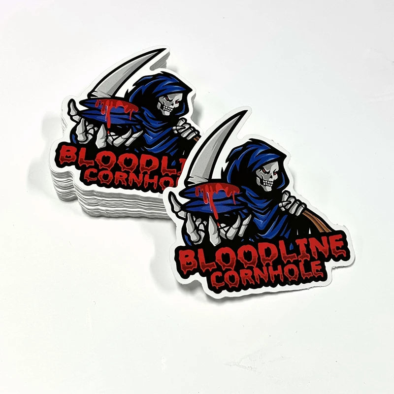 Custom Outdoor Waterproof Adhesive Vinyl Pvc Cartoon Die Cut Sticker UV Printing Company Logo Label Stickers