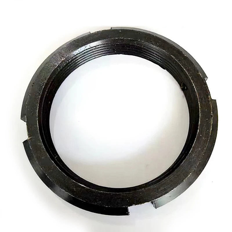 Lock Nut Bearing M22*1 Steel Black Oxide Finish DIN Standard HRC24-28 Hardness ISO4H Thread Accuracy Washer Slotted Nuts for