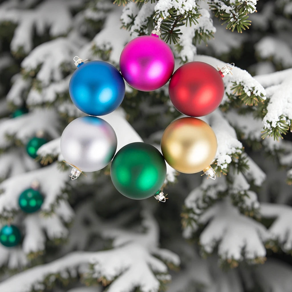 BestSub Wholesale Sublimation Blanks  for 8cm Plastic Christmas Ball Ornament Popular Beautiful Plastic