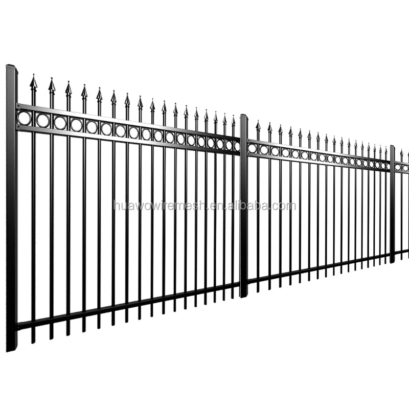 Powder Coated Galvanized Electric Steel H Beam Fence Posts Heat Treated Wood Master Poles HUAWO HW-1 4ft High 3D Modeling