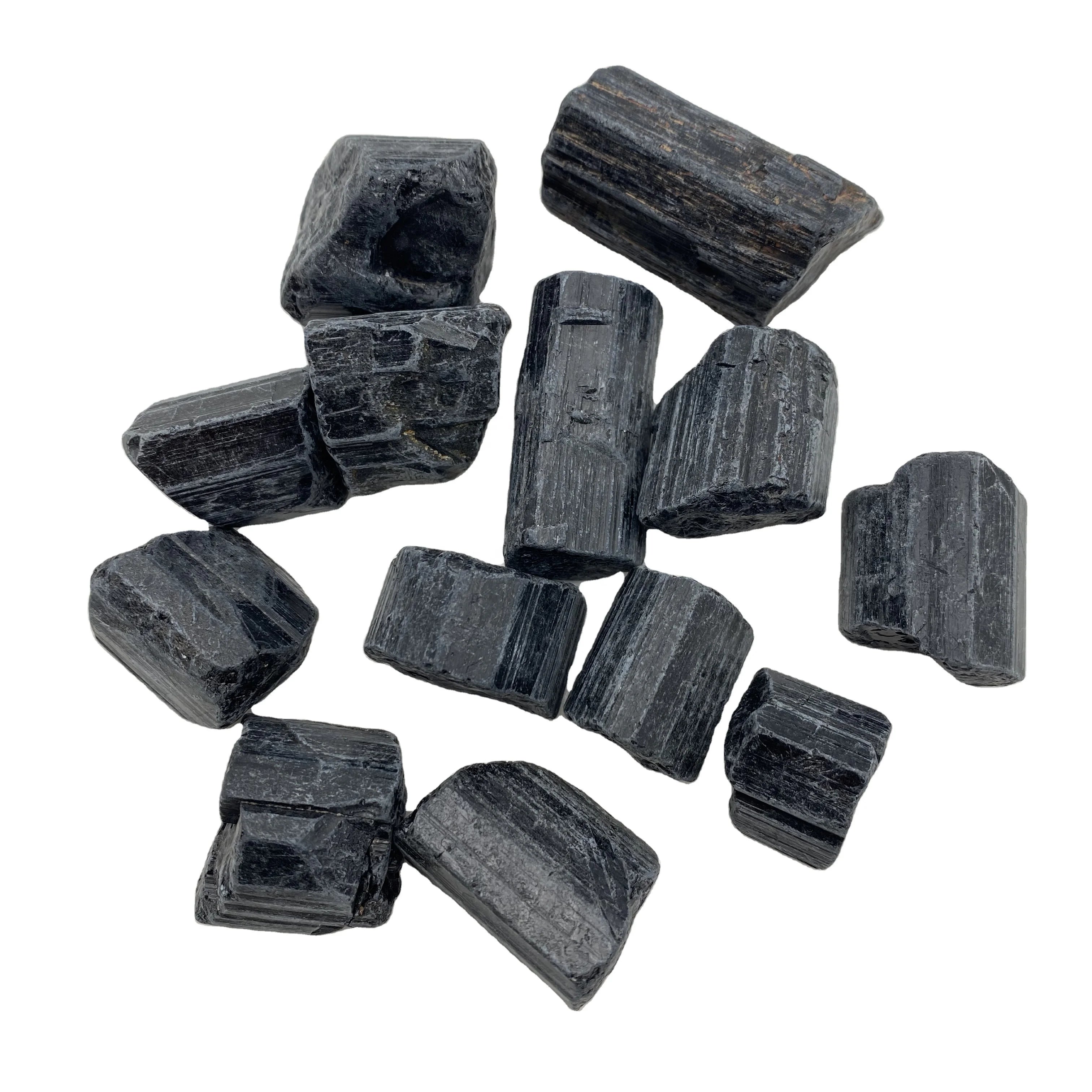 Wholesale Natural Rough Tourmaline Crystal Tumble Stone Raw Black Tourmaline