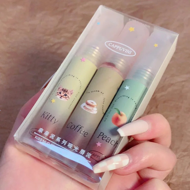 Hot Selling Matte Liquid Lipstick Lip & Cheek Mud Soft Velvet Mist Lip Glaze Pigment Long Lasting Lipstick Set