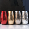Colors Crackle Pattern Cured Cylinder Glass Vase