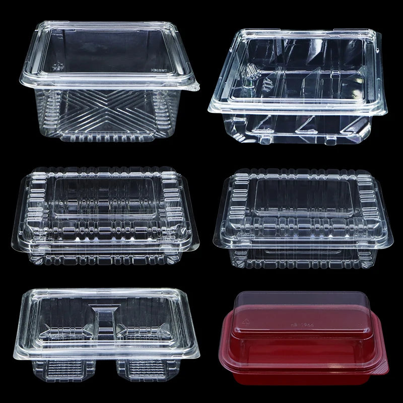 clear Blister Packaging Vacuum Packaging Plastic Clamshell Food Container Box