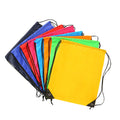 AI-MICH Korean Style Custom Size Drawstring Bag Eco Material Plastic Canvas Polyester Linen Rainbow Colorful Liner Sportpacks