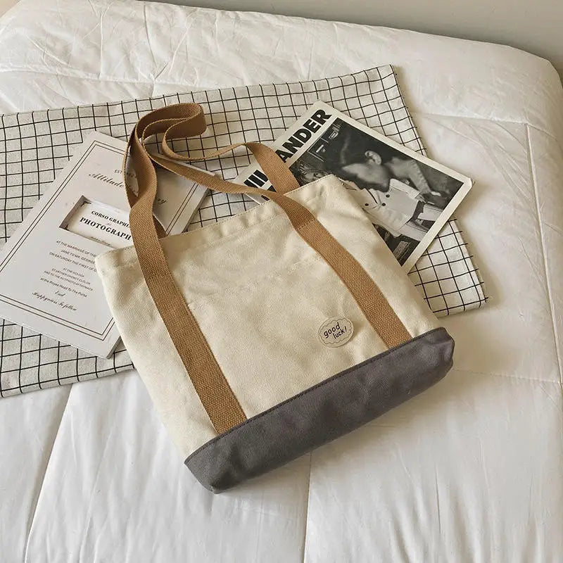 Customized Logo Printed Weekend Shopping Oversized Cotton Canvas Active Lifestyle Sporty Tote Bag for Gym