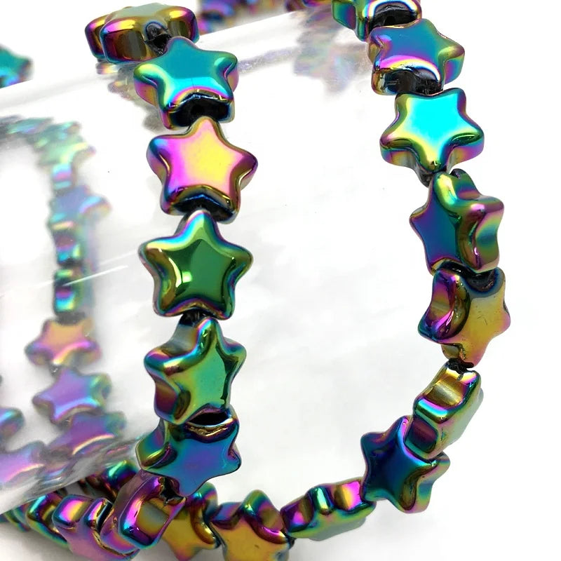 10mm Crystal Star Shape Beads for Jewelry Making DIY Glass Loose Beads for Hair Accessories and Shoes