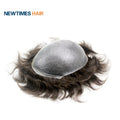0.03vloop Men's Wig Ultra-Thin Skin Virgin Indian Hair Toupee Replacement Model Number Men's Wig Technique PU