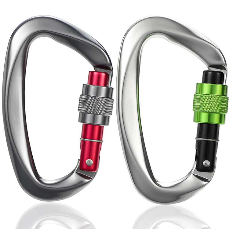 WLIWIZ CE/UIAA Certified 25kN 7075 Aviation Aluminum Lightweight Swivel Lock Carabiner with Snap Hook for Heavy Industry Use