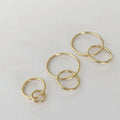 14K Gold Filled Jewelry Double Circle Connector Charm for Jewelry Making