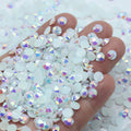 XULIN 2mm 3mm 100000pcs/bag Flatback Resin Jelly Rhinestones for Clothing Craft Decoration