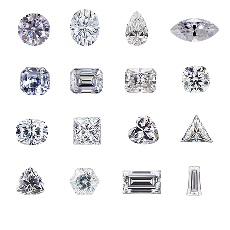 Fine Jewelry White D Color Diamond Round Loose White D VVS Moissanite Stones Loose Moissanite