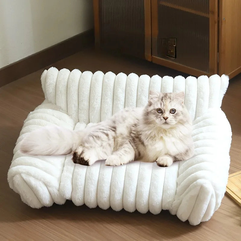 Hot Sale Cat Sofa with Removable Washable Cover Premium Soft Cat Couch Bed