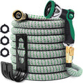 Wholesale 50ft Extra Strength Fabric Expandable Water Hose With 10 Function Sprayer
