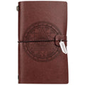 Wholesale Seven Stones Leather Medieval With Crystal Stone Vintage Blank Writing Brown Embossed Daily Weekly Magic Notebook