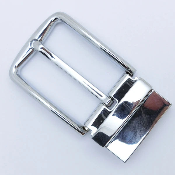 Formal Reversible 35MM Rotatable Pin Belt Buckle Twisting Turning Design for Mens Leather Belts Wholesale Supply