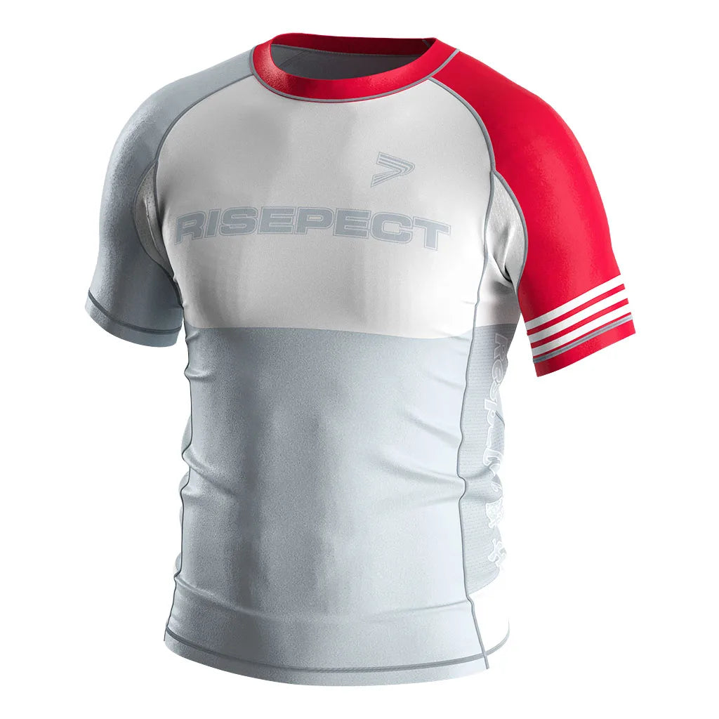 Ancient Warrior Custom UV protection No Gi MMA Sublimated  Short Sleeve Rash Guard