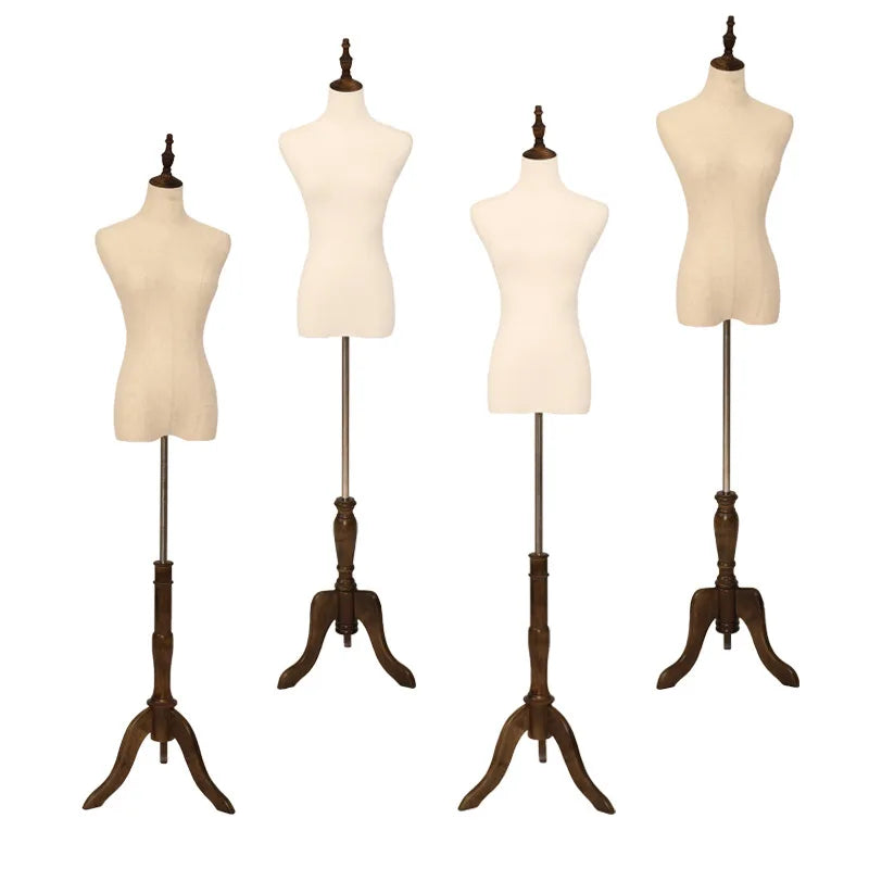 Dress Form Clothe Torso Body With Adjustable Tripod Stand Female Tailor Headless Mannequin for Clothes Display