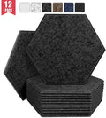 100% Black Polyester Fiber Acoustic Hexagon Wall Panel Soundproof PET Felt for Hotels and Schools 3D Model Design Solution