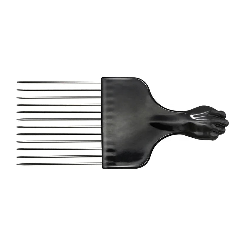 Hot Sale Professional Salon Use Afro Comb Metal Pick Comb Wig Braid Afro Comb Hairstyles Tools