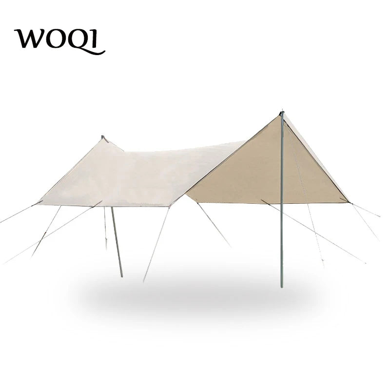 Woqi Outdoor Camping  Rain Fly Tarp Tent  210D Oxford with  Sliver Coating   for Camping