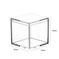 Clear Acrylic Plastic Square Cube with Lid 2x2x2 Inch (5.5cm) Small Clear Plastic Storage Boxes Acrylic Cubes for Storage