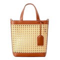 2025 Summer Portable New Hollow-out Rattan Bags Bali Holiday Travel Straw Woven Beach Bag