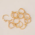 Hoop Earrings DIY Material Gold Heart Women's Earring W/Ring Set Fashion Hoop Clip Classic Jewelry Making