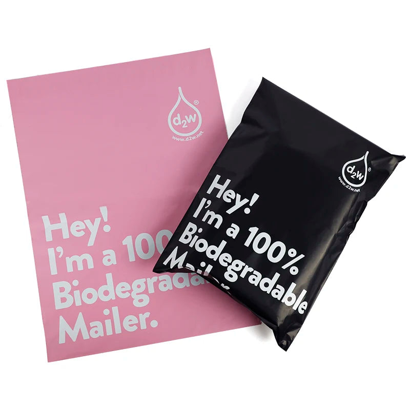 Black Pink Blue Self Adhesive 4 Mil Thick Poly Shipping Mailing Bags for Shoes & Socks