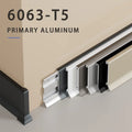 Modern Aluminum Alloy Skirting Board Anodized Floor Baseboard Tile Trim for Kitchen Bathroom Easy Installation