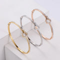 ORDRM Pulseras Del Encanto 18k Custom Gold Plated Women Designers Heart Bangle Bracelet Bangle with Charm