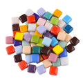 1.2cmx1.2cm Colour Square Shape Recycle Glass Mosaic Loose DIY Mosaic Art Hobbies Craft Material