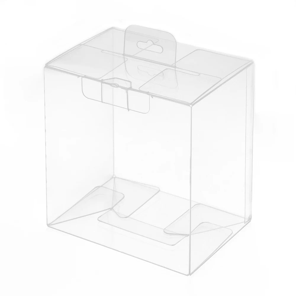 Custom Szie Plastic Box PVC Embossing Technology Plastic PET Boxes 4 6 Inches Pop Protector Packaging Box