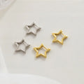 Fashion Earrings Jewelry for Women 18K Gold Plated 925 Sterling Silver Minimalist Star Hoop Earring 925 Silver Earring Wholesale