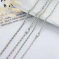 Simply 925 Sterling Silver 2.5mm 3.5mm Thick Gauge Wire Chain Necklace for Women Wholesale