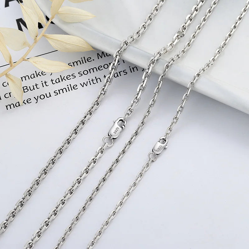 Simply 925 Sterling Silver 2.5mm 3.5mm Thick Gauge Wire Chain Necklace for Women Wholesale