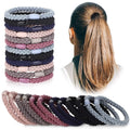 New Popular Thickened Braided 12pcs/set High Elastic Hair Tie Color Rubber Hairband Head Rope Women's Hair Accessories Wholesale
