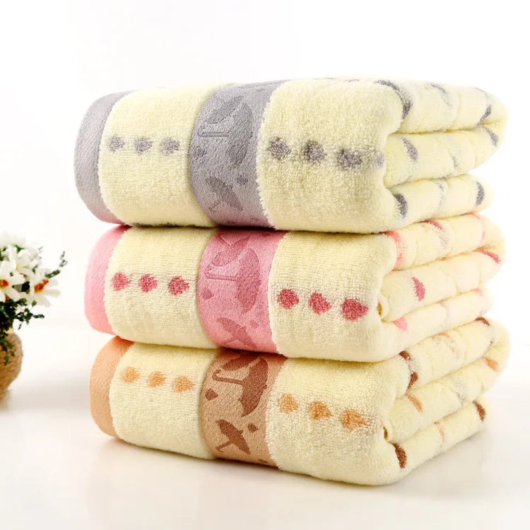 70*140cm Home Bathroom Cotton Bath Towel Adult General Absorbent  Bath Towel Beach Towel