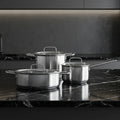 Kitchen Grade Cooking Pot Set 3Pcs Cookware Set Stainless Steel Soup Pot Milk Pot Cooking Pot With Lids