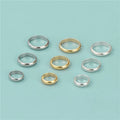 Fit 6mm 8mm 10mm Beads Round Bezel Connector Silver 925 Sterling Circle Hook  Bezel Charm Diy Jewelry Parts