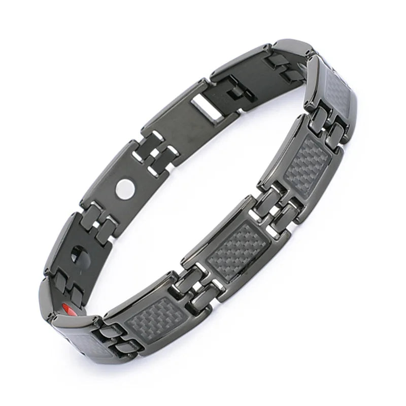 Wholesale Stainless Steel Jewelry Germanium Negative Ion Magnetic Bracelet