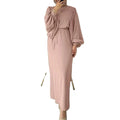 Best Dresses Women Loose Muslim Maxi Dress New Designs 2024 Dubai Turkish Robe Femme Dress