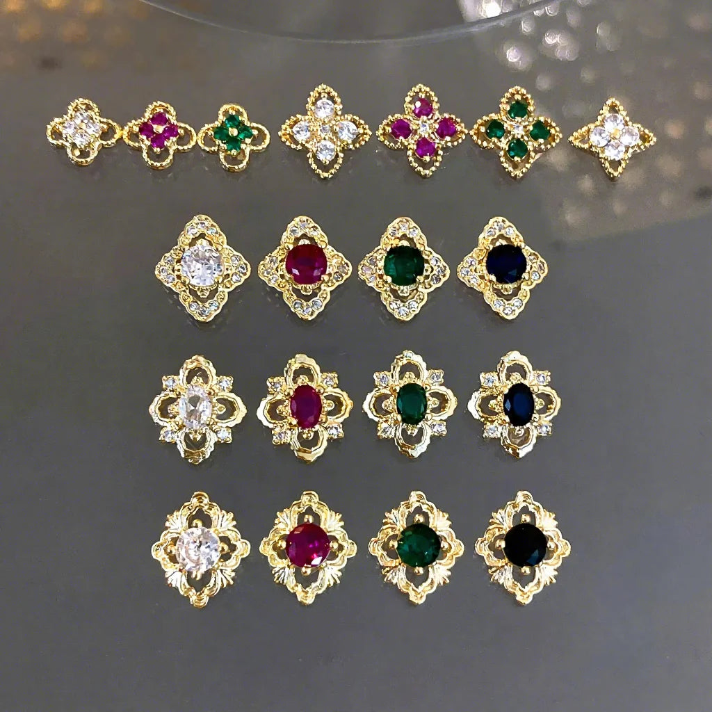 New Buchirati Series 3D Nail Zircon Jewelry Luxury Mixed Diamond High-End Sparkling Shiny Summer Famous Nail Art Jewelry Online