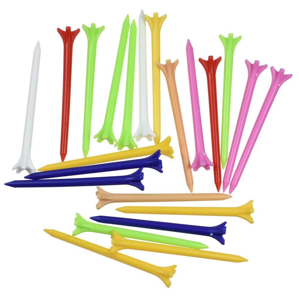 Custom Logo Printed Plastic Golf Tee 70/83 mm Golf Pegs Oem Plastic Golf Tees