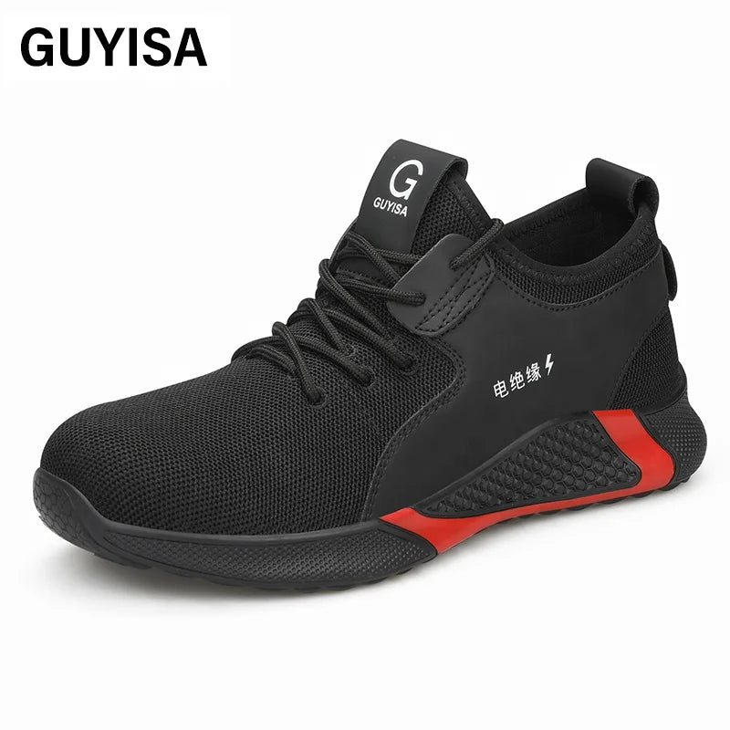 GUYISA Brand Fashion Casual Safety Shoes Insulation 10KV Anti-smashAnti-puncture Safety Sjoes