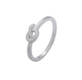 Hot Selling Inspire Jewelry Fashion Simple Design Knot Charm Couple Ring Jewelry Accessories Gift