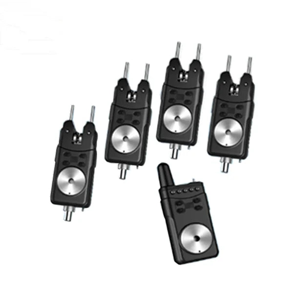 China Manufactory Other Memory Function Hot-selling Wireless Fishing Bite Alarm Black 4+1 Set